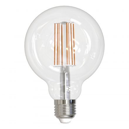LED-G95-15W/4000K/E27/CL PLS02WH Лампа светодиодная. Форма ''шар'', прозрачная. Серия Sky. Белый свет (4000K). Картон. ТМ Uniel.''