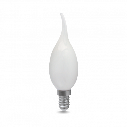 Лампа светодиодная филаментная LED 9 Вт 610 лм 4100К AC185-265В E14 свеча нейтральный матовая колба Black Filament Gauss