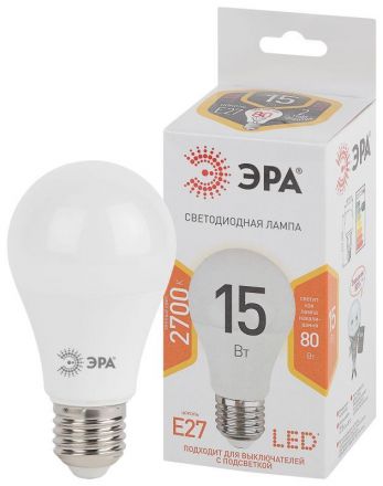 Лампа светодиодная LED A60-15W-827-E27(диод,груша,15Вт,тепл,E27)