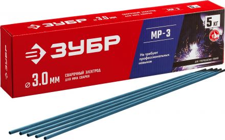 Электроды МР-3 рутиловый, d 3.0x350 мм, 5 кг в коробке.