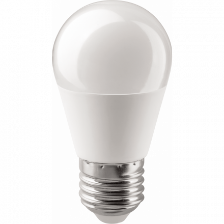 Лампа светодиодная LED 10вт E27 белый матовый шар PROMO