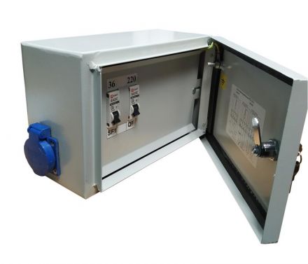 Ящик с понижающим трансформатором ЯТП IP54 0,25кВА220/36В EKF Basic