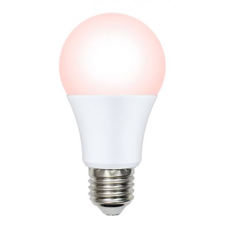 LED-A60-9W/SCEP/E27/FR/DIM IP65 PLO65WH Лампа светодиодная диммируемая для птиц. Спектр для яйценоскости. TM Uniel
