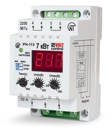 Реле напряжения РН-113 32А
