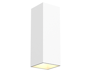Светильник светодиодный WL-Cube настенный10W 3000K 80х80х230мм угол 60° IP54 RAL9010 белый матовый