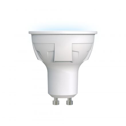 Лампа светодиодная LED 6вт 175-250В Форма JCDR матовый 500Лм GU10 4000К Uniel ЯРКАЯ