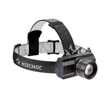 Фонарь налобный аккумуляторный KocH3WZoo, 3W, аккум. 3,7V 1,2Ah, 180Lm, 8 часов, Космос