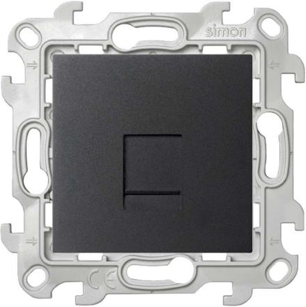 Розетка RJ45 кат 5e UTP, графит