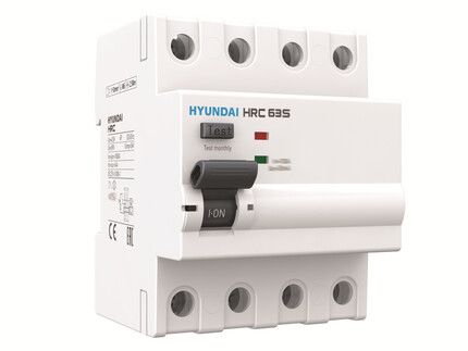 Устройство защитного отключения HRC63S 4PG4S0000C 00063F 4 полюса, 63A, 30mA