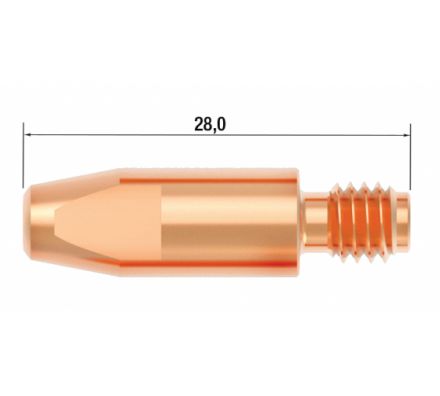 Наконечник контактный M6х28 мм CuCrZr D 0.9 мм (25 шт.)
