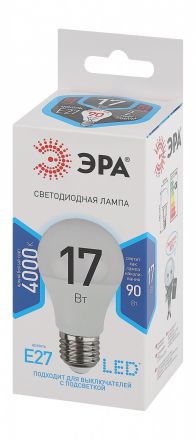 Лампа светодиодная LED A60-17W-840-E27(диод,груша,17Вт,нейтр,E27)
