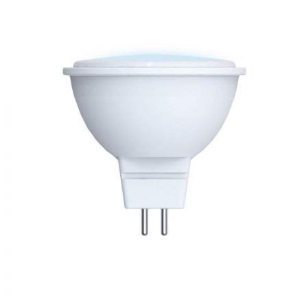Лампа светодиодная LED-JCDR-5W/3000K/GU53/FR/SLS Форма JCDR матовая Теплый белый свет (3000K) ТМ Volpe