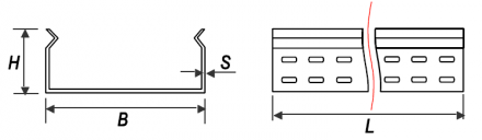 Лоток ЛНМЗ 250x80